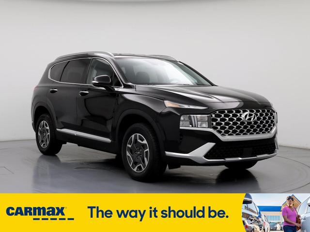 2021 hyundai santa fe hev blue