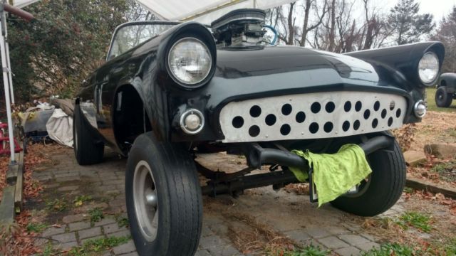 *rare 1956 ford thunderbird, big block v8 (ratrod gasser) 4 speed manual trans*