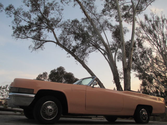 no reserve 1970 cadillac deville convertible original california a/c 55k