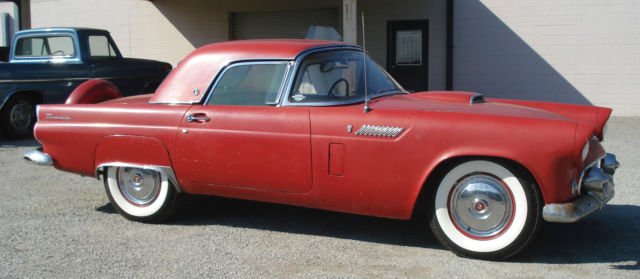 1956 ford thunderbird - 312 - 3 speed with overdrive - two tops - great driver!