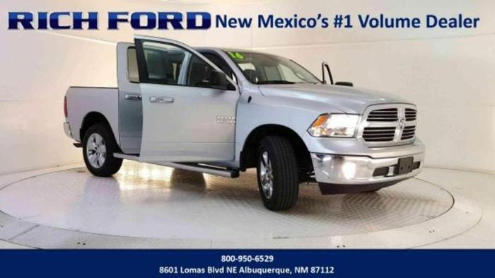 2016 ram ram pickup 1500 slt 4x4 slt 4dr quad cab 6.3 ft. sb pickup for sale in albuquerque, new mexico