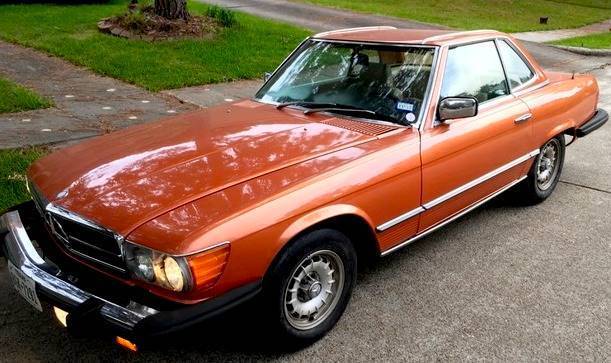 1980 mercedes-benz 450 sl tan leather automatic rwd v8 4.5l gasoline