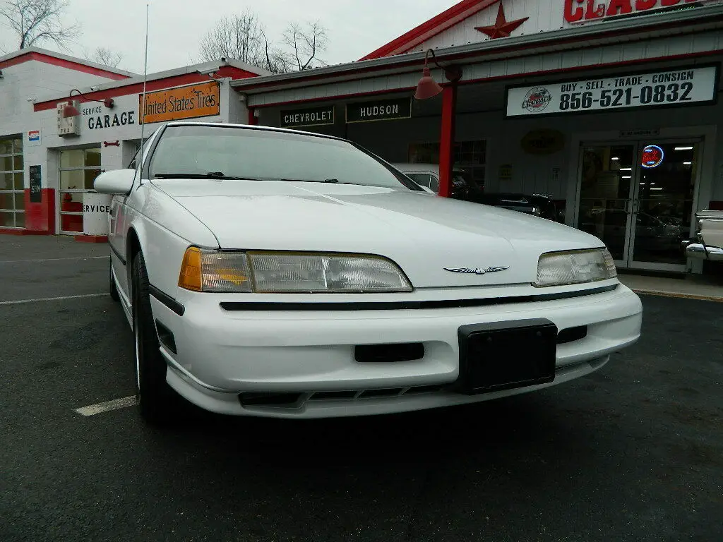 1991 ford thunderbird sc super coupe supercharged v6 3.8l white