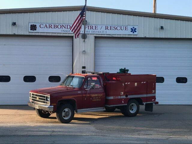 1989 chevy cheyenne 3500 4x4 rescue fire truck