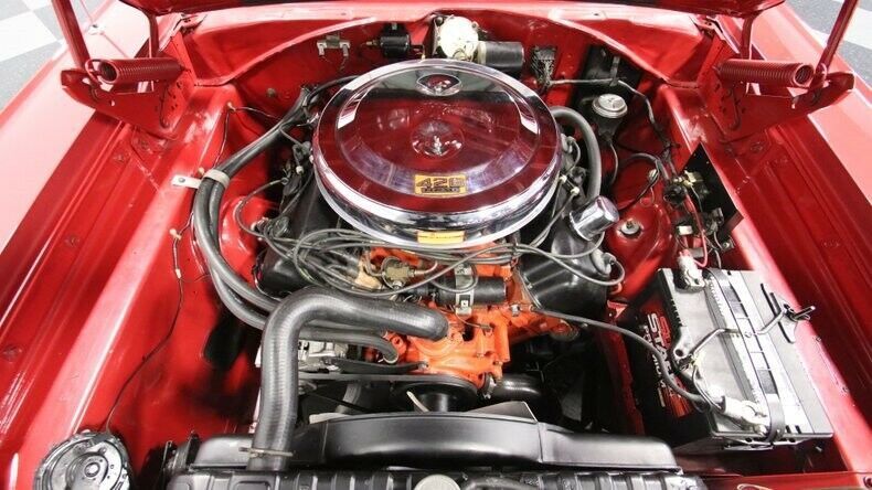 classic vintage chrome mopar 440 426 hemi v8 auto transmission red