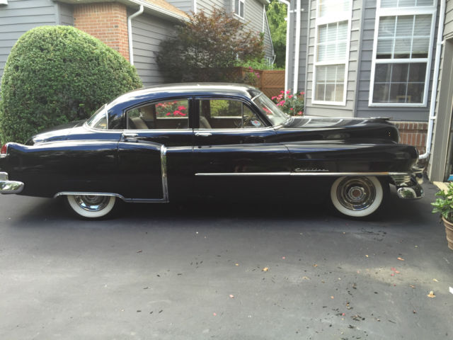 vintage 1950 cadillac series 62 black 4 door sedan classic car rare cruiser 50's