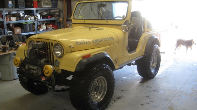 yellow jeep cj5