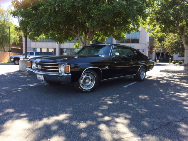 1972 chevy chevelle coupe black on black 1968 1969 1970 1971