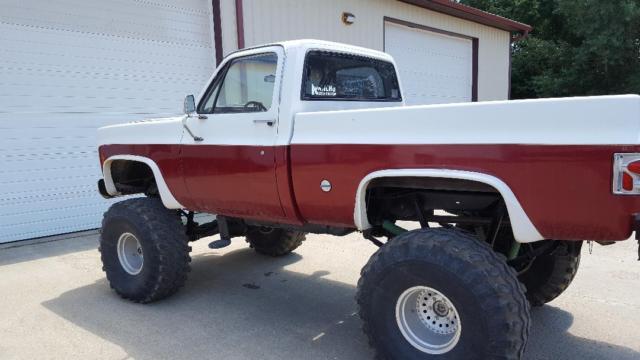 1974 chevy chevrolet k-10 4x4 pickup truck monster 44"