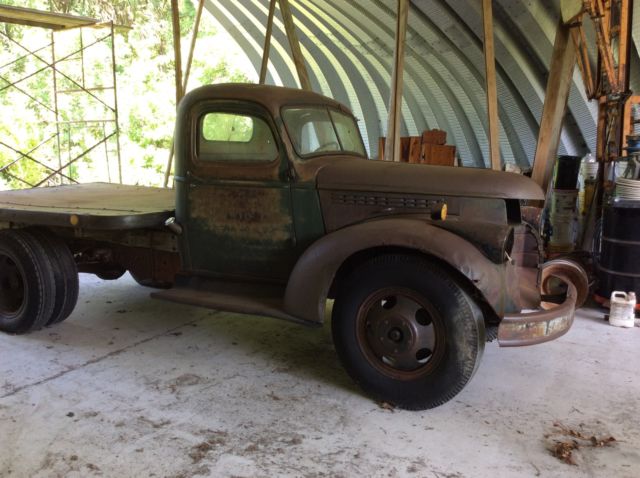 42 chevy dually, hot rod, rat rod