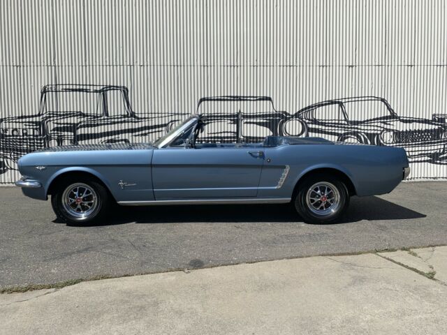 1965 ford mustang 42496 miles blue convertible