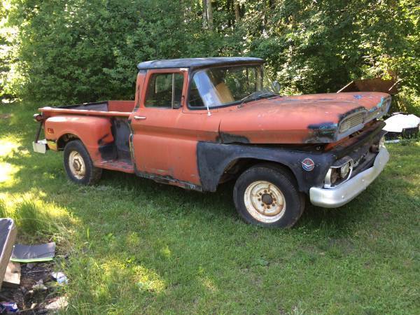 1961 gmc truck very original 305 v6 4 speed. runs and drives. chevy c10 c20
