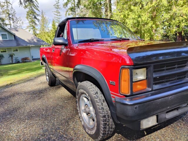 1989 dodge dakota convertible red 4wd manual sport
