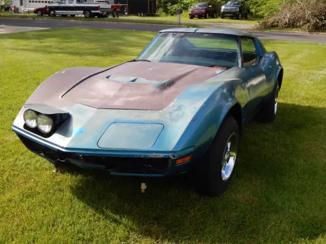 1970 chevrolet corvette ls5 454 auto a/c coupe daytona yellow project car