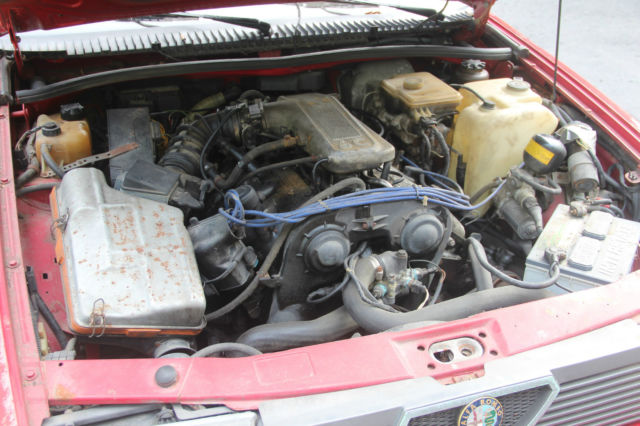 1987 alfa romero milano 4 door 2.5l v6 sohc 12v needs work