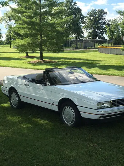 1992 cadillac allante convertible - white - low miles!!! never seen winter!!!