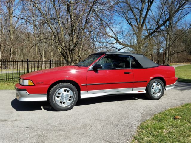 1988 chevrolet cavalier z-24 convertible 12046 miles, showroom new