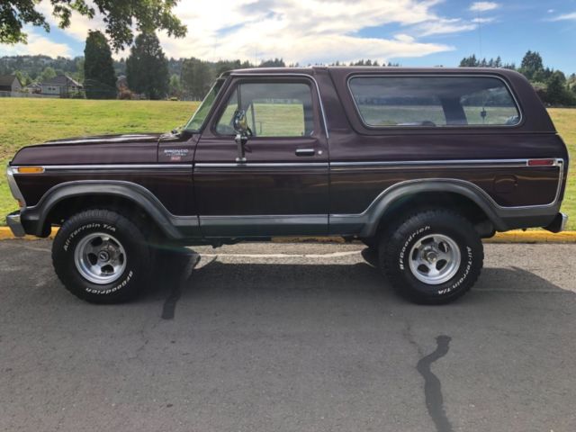 1978 ford bronco ranger xlt full-size 5.8l 351m and the 6.6l 400 v8 gas 4x4 4wd