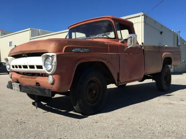 1957 ford f350 styleside truck f100 barn find rare hot rat rod