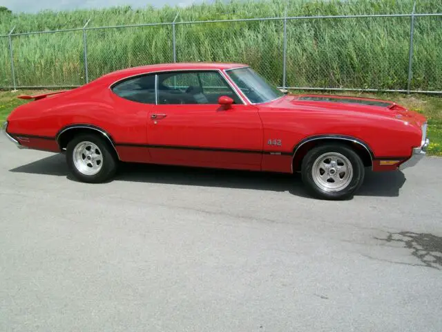 1971 real 442 matador red hurst dual gate real w-25 hood real w-35 spoiler ps pb