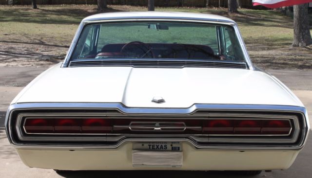 1966 ford thunderbird - restored original - white with red interior - 390 cid v8