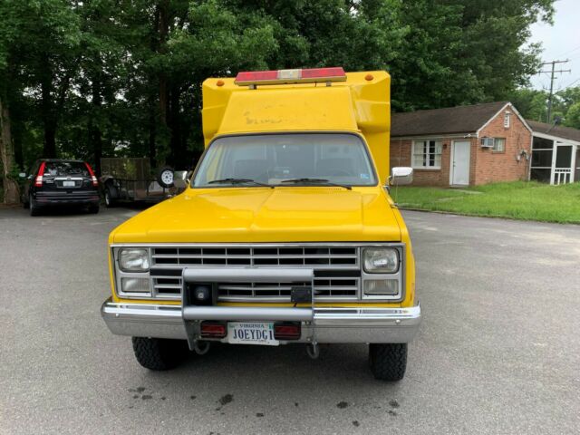 1986 chevrolet 3500 fire department utility truck 4x4