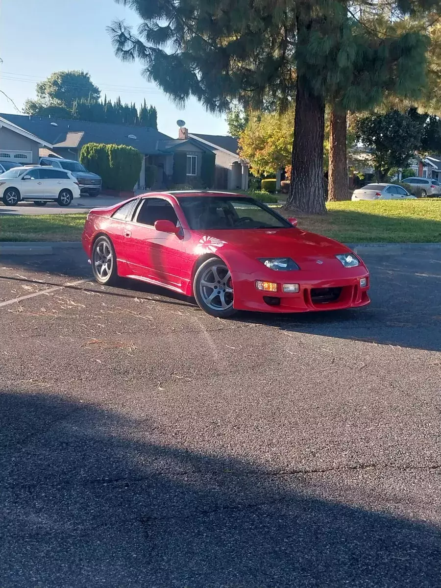 1993 nissan 300zx coupe red