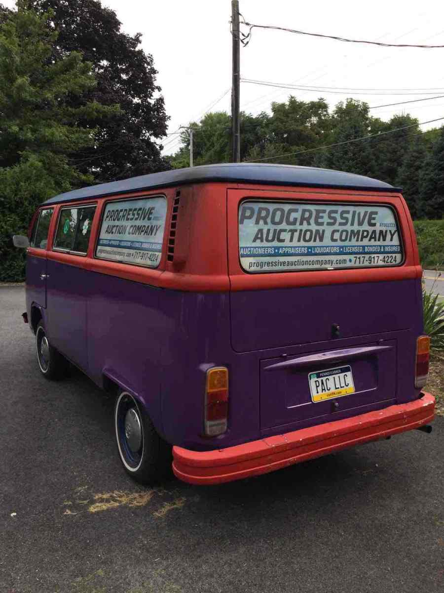 1979 volkswagen transporter van purple rwd manual