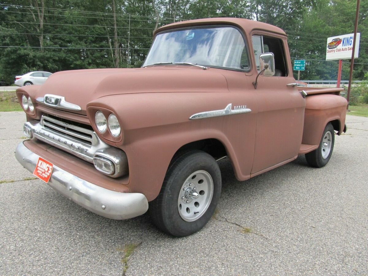 1958 chevrolet apache short bed step side two wheel drive