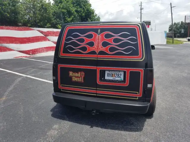 1987 chevy astro panel van. custom, rat rod, old school hot rod road devil