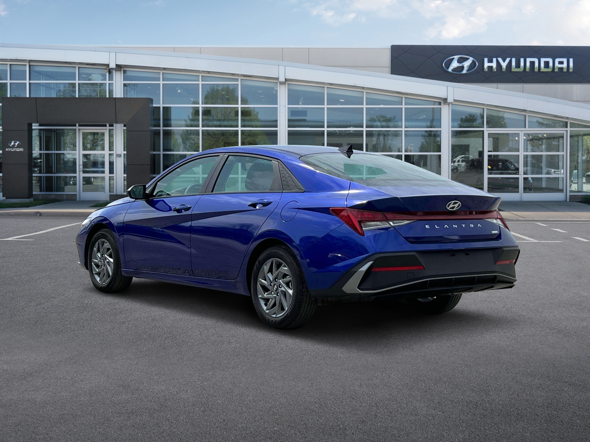 2024 hyundai elantra hybrid blue