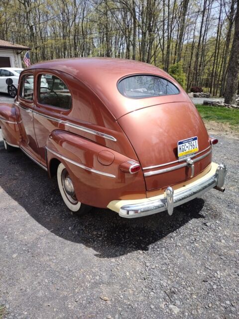 1947 ford super deluxe sedan brown rwd manual super deluxe
