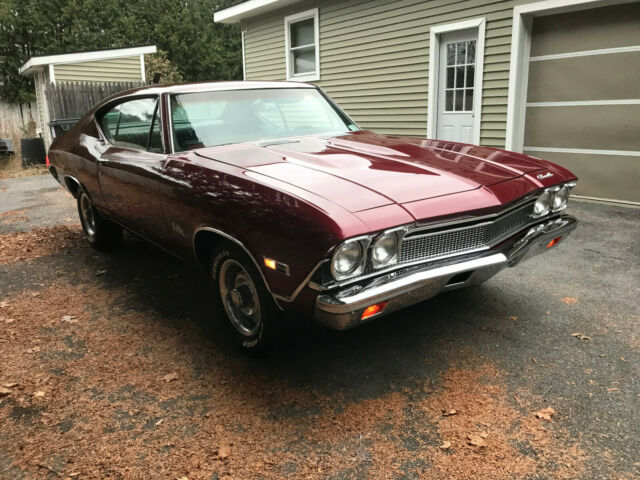 1968 chevelle malibu ss hood, 12 bolt posi, candy apple red, bucket seats