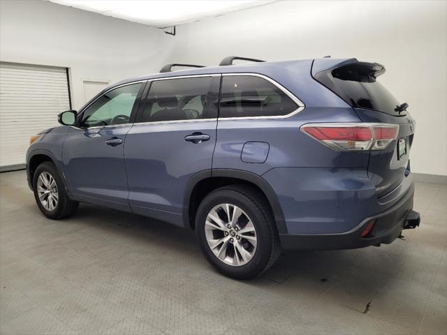 2016 toyota highlander le plus