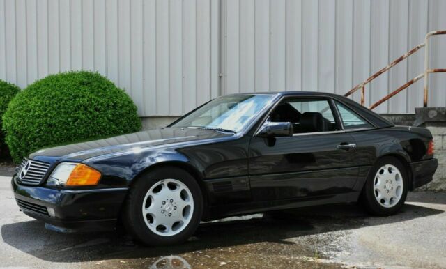1990 mercedes-benz sl500 roadster both tops