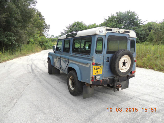 land rover defender 110 sation wagon, 2.5td, 5 door, right hand drive, 1988