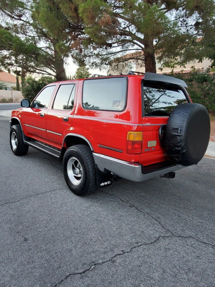 1990 toyota 4runner suv red 4wd manual vn39 sr5