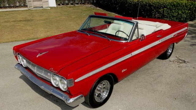 1964 mercury comet convertible caliente edition v/8 automatic red out white in
