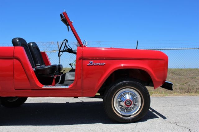 1967 ford bronco u13 1,000 miles red roadster 2.8l 6cyl 3 speed manual