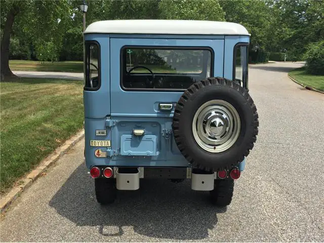 1969 toyota fj40 land cruiser 12602 miles blue 2 door manual