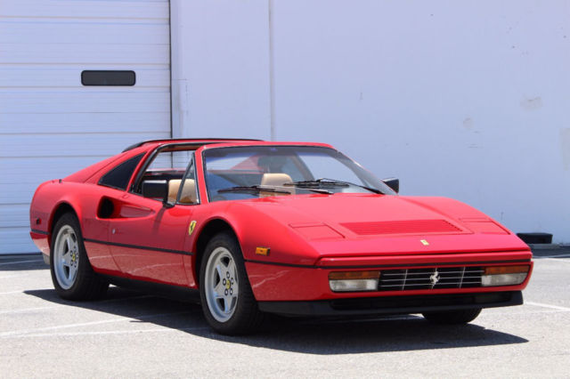 1987 ferrari 328 gts in rosso corsa only 28,121 miles / major service in 2015