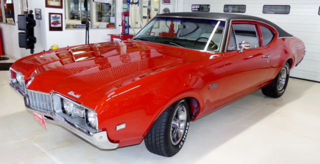1968 oldsmobile cutlass 77462 miles red 2 door hard top 350 automatic
