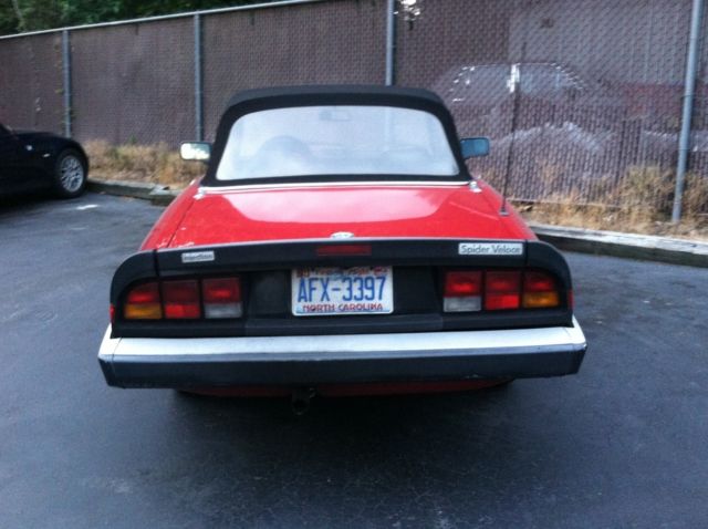 1988 alfa romeo spider veloce graduate