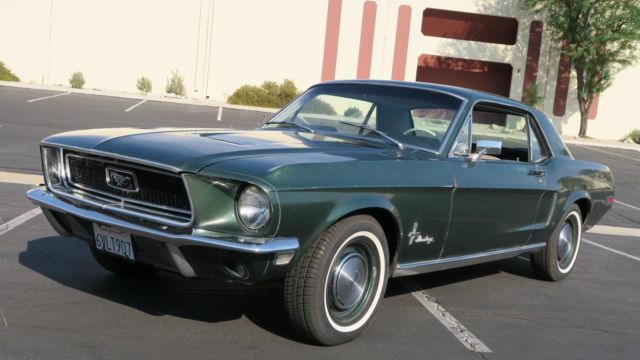 1968 ford mustang 289 v8 c code san jose car! survivor! p/s!
