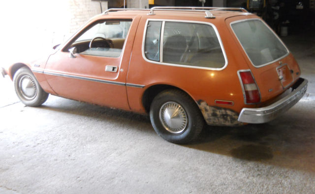 1977 amc pacer station wagon 2 door compact by american motors corpor sun orange