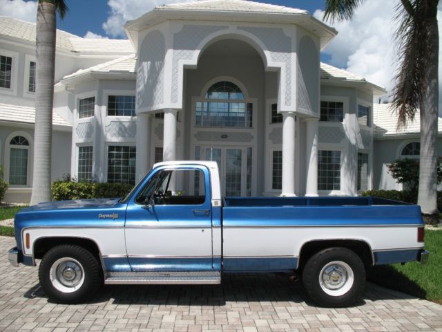 1973 chevrolet c20 cheyenne 1 owner low miles 454 4 speed good cond. no reserve!