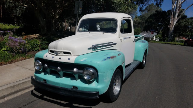 ford f1 short bed pickup truck 302 v8 auto classic patina 50s hot rod custom