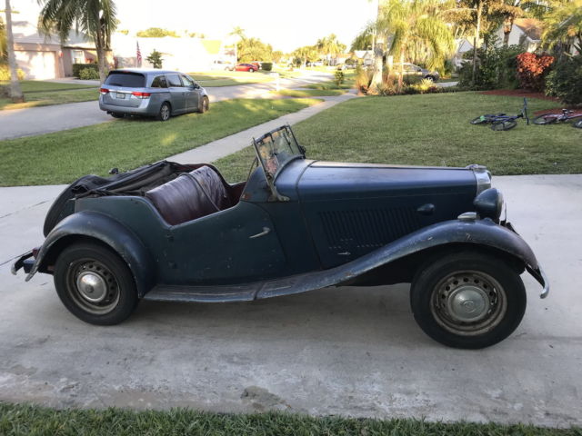 1953 mgtd/c mg td mgtd mk ii factory competition model running driving barn find