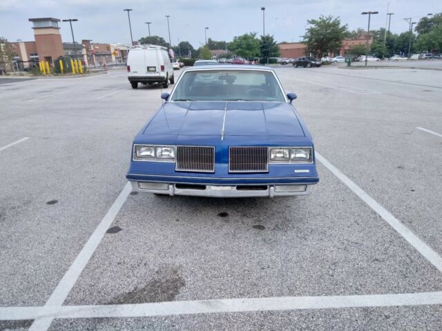 1985 oldsmobile cutlass supreme coupe blue rwd automatic brougham