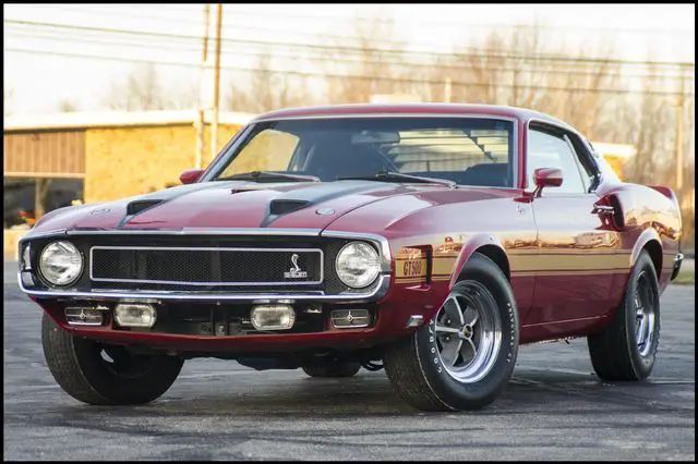 1970 ford mustang gt500 33,976 miles red 428-4v cj ram air automatic